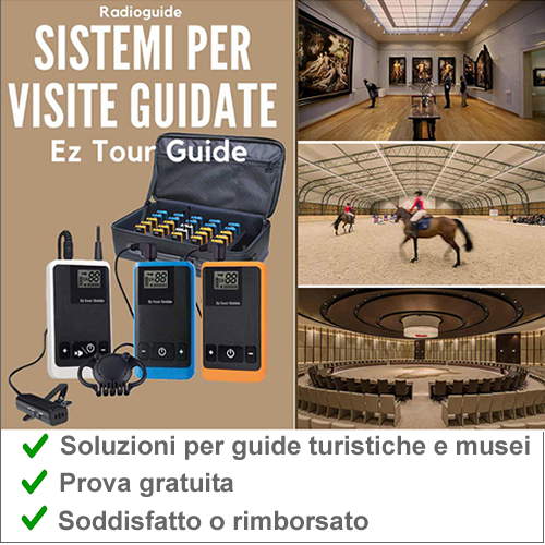 Radioguide per gruppi e audioguide per visite guidate
